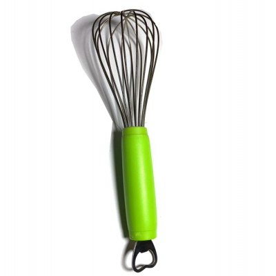 high quality PP handle stainless steel kitchen whisk  egg beater with bottle opener