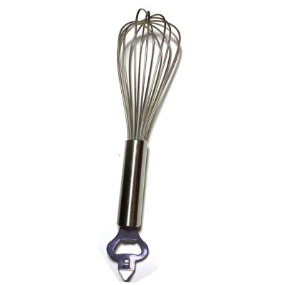 high quality black  stainless steel kitchen egg beater with bottle and can opener